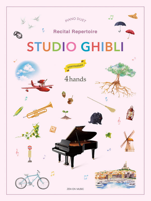 Studio Ghibli Recital Repertoire for Piano Duet［Intermediate］